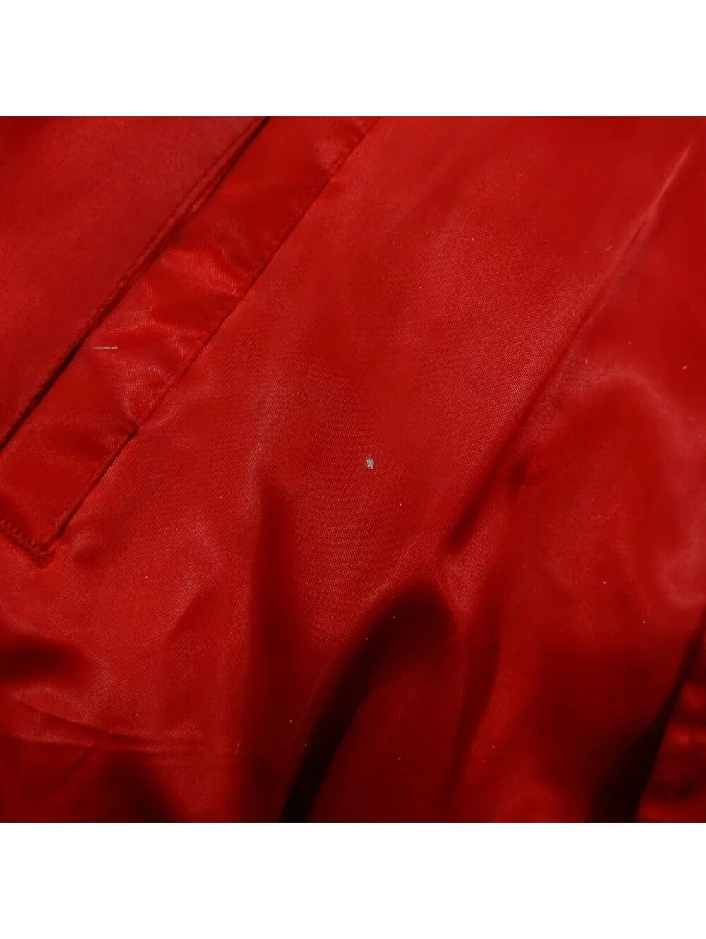 Vintage 80s Red Lightweight Jacket TGI Friday's Nylon Shell Acoba Lining